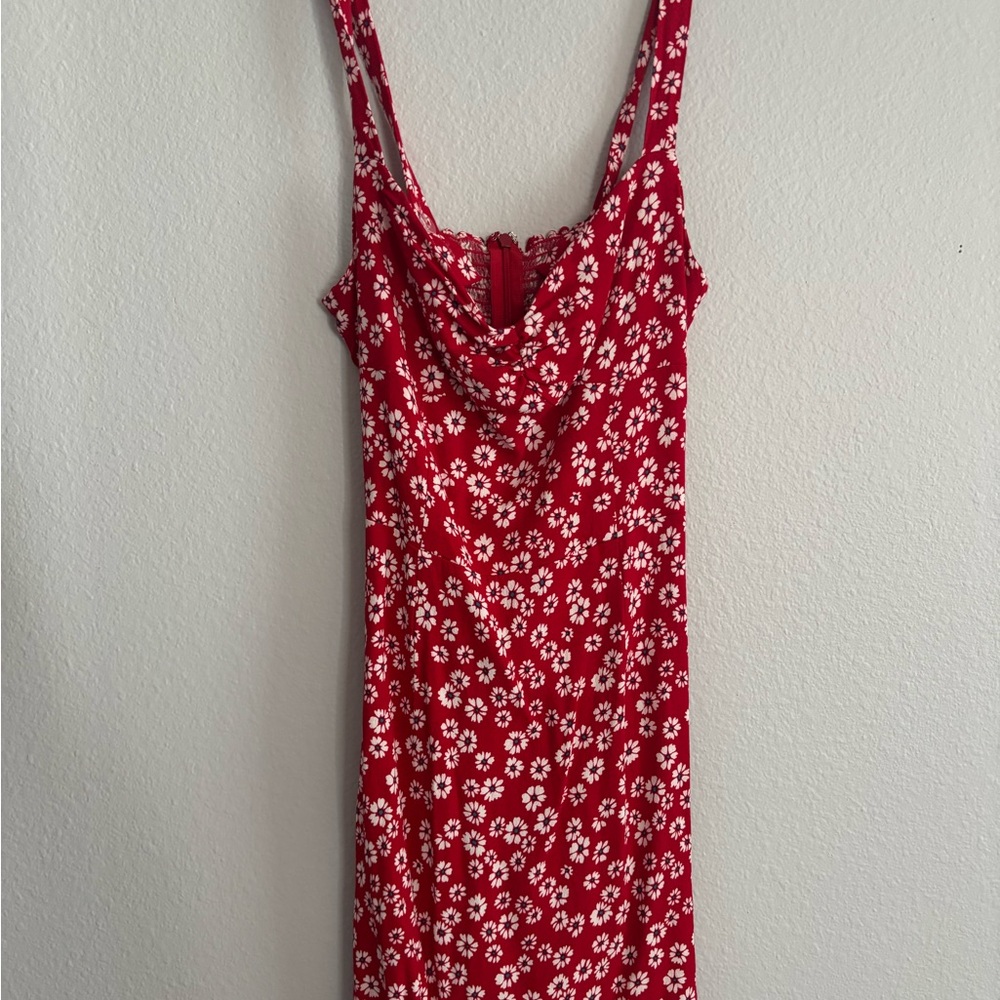 Reformation Scarlet Floral Sundress